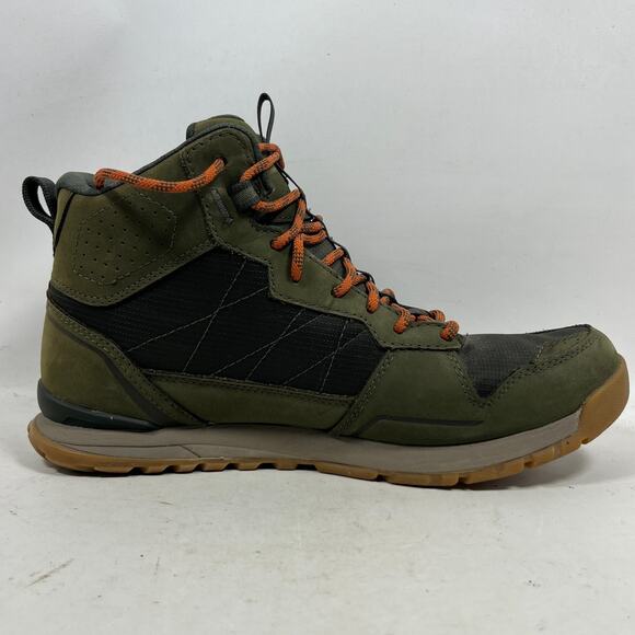 OBOZ Boots Mens 9.5 Bozeman Mid B-DRY Leather Hiking Shoes Insulated Green main image 6